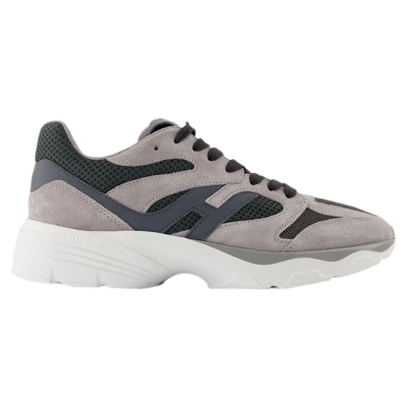 Retro - Style Women's Sneakers in Pastel Colors for a Nostalgic and Fashionable VibeAllacc Sneakers - Hogan - Leather - Grey