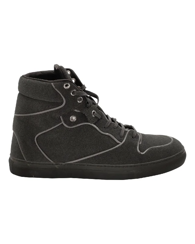 Women's Sneakers with Memory Foam Insoles for Exceptional Cushioning and ComfortBalenciaga High Top Sneakers in Olive Suede Women's Sneakers with Memory Foam Insoles for Exceptional Cushioning and ComfortBalenciaga High Top Sneakers in Olive Suede