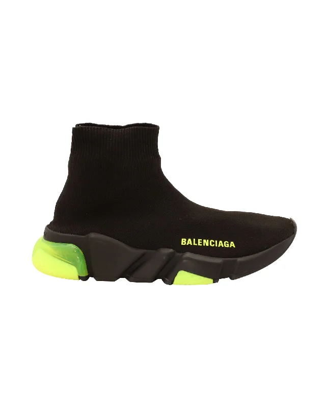 Smart - Tech Women's Sneakers with Fitness Tracking Features for Active Lifestyle EnthusiastsBalenciaga Speed Clear Sole Sneakers in Black Polyamide Smart - Tech Women's Sneakers with Fitness Tracking Features for Active Lifestyle EnthusiastsBalenciaga Speed Clear Sole Sneakers in Black Polyamide