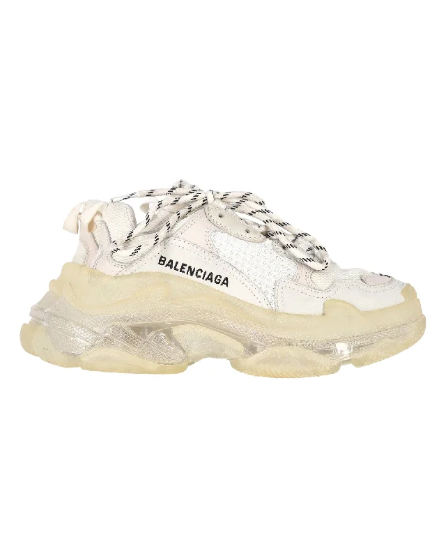 Water - Resistant Women's Hiking Sneakers with Traction Outsoles for Outdoor AdventuresBalenciaga Triple S Sneakers in White Polyester Water - Resistant Women's Hiking Sneakers with Traction Outsoles for Outdoor AdventuresBalenciaga Triple S Sneakers in White Polyester