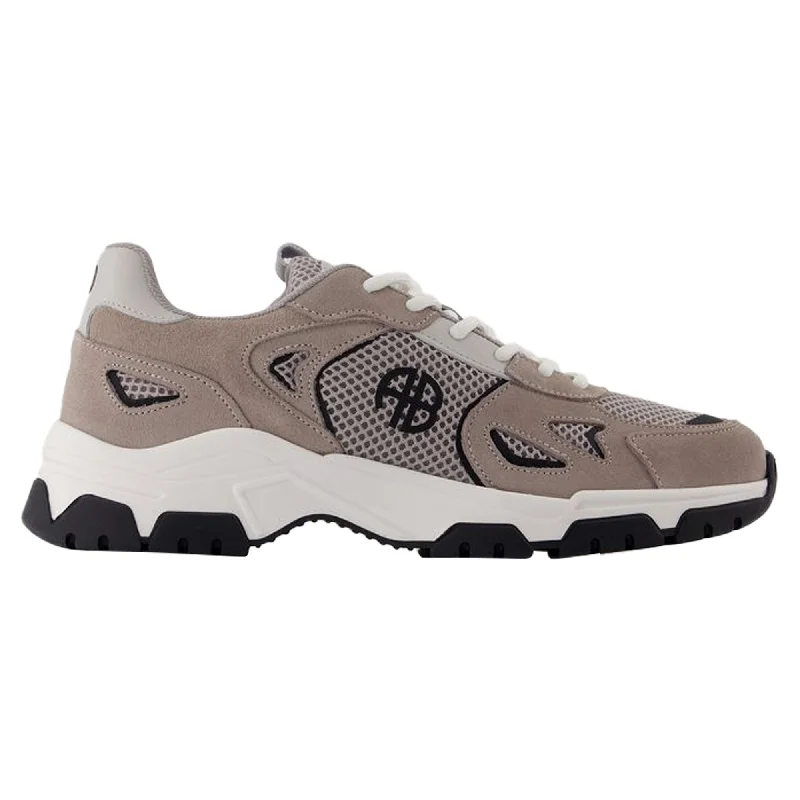 Lightweight Knit Women's Sneakers with Arch Support for All - Day ComfortBrody Sneakers - ANINE BING - Leather - Grey Lightweight Knit Women's Sneakers with Arch Support for All - Day ComfortBrody Sneakers - ANINE BING - Leather - Grey