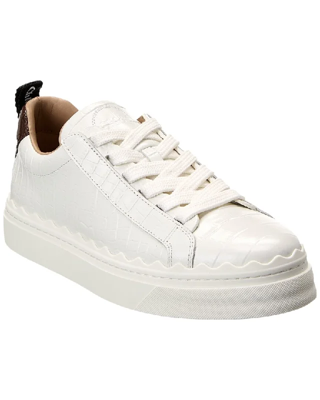Wide - Width Women's Sneakers for Comfortable Fit for Those with Wider FeetChloé Lauren Croc-Embossed Leather Sneaker Wide - Width Women's Sneakers for Comfortable Fit for Those with Wider FeetChloé Lauren Croc-Embossed Leather Sneaker