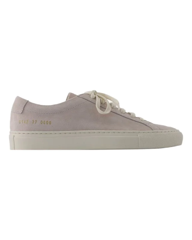 Women's Sneakers with Heel - Stabilizing Technology for Better Balance During RunningContrast Achilles Sneakers - COMMON PROJECTS - Leather - Beige Women's Sneakers with Heel - Stabilizing Technology for Better Balance During RunningContrast Achilles Sneakers - COMMON PROJECTS - Leather - Beige