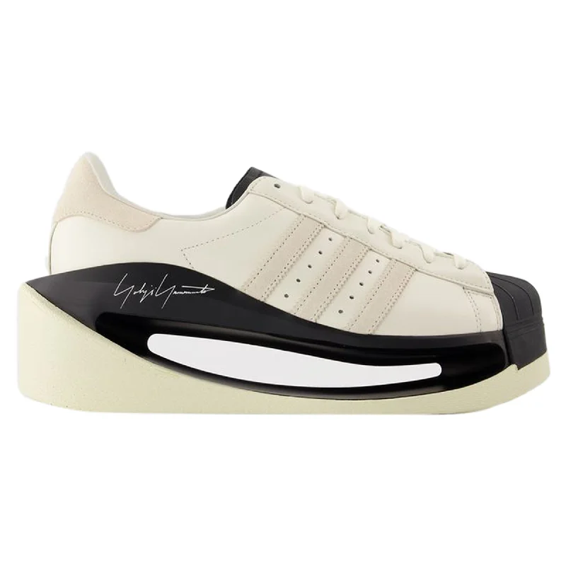 Women's Sneakers with Hidden Wedges for a Subtle Height Boost and Added StyleGendo Superstar Sneakers - Y-3 - Leather - White Women's Sneakers with Hidden Wedges for a Subtle Height Boost and Added StyleGendo Superstar Sneakers - Y-3 - Leather - White