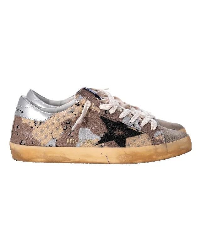 Foldable Women's Travel Sneakers for Compact Storage in LuggageGolden Goose Superstar Camouflage Sneakers in Multicolor Canvas Foldable Women's Travel Sneakers for Compact Storage in LuggageGolden Goose Superstar Camouflage Sneakers in Multicolor Canvas