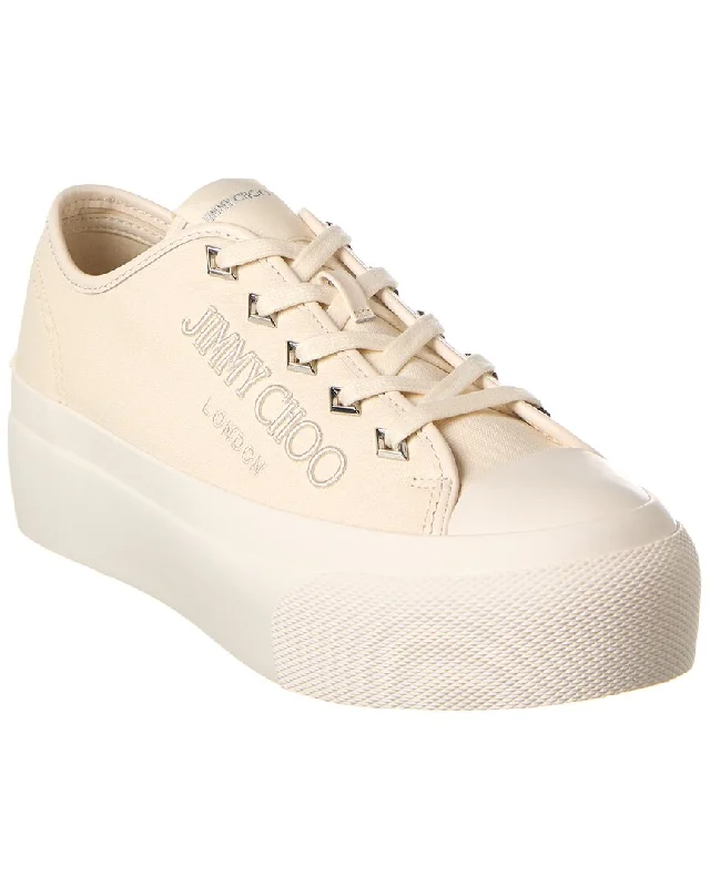 Women's Sneakers with Hidden Wedges for a Subtle Height Boost and Added StyleJimmy Choo Palma Maxi/F Canvas Sneaker Women's Sneakers with Hidden Wedges for a Subtle Height Boost and Added StyleJimmy Choo Palma Maxi/F Canvas Sneaker
