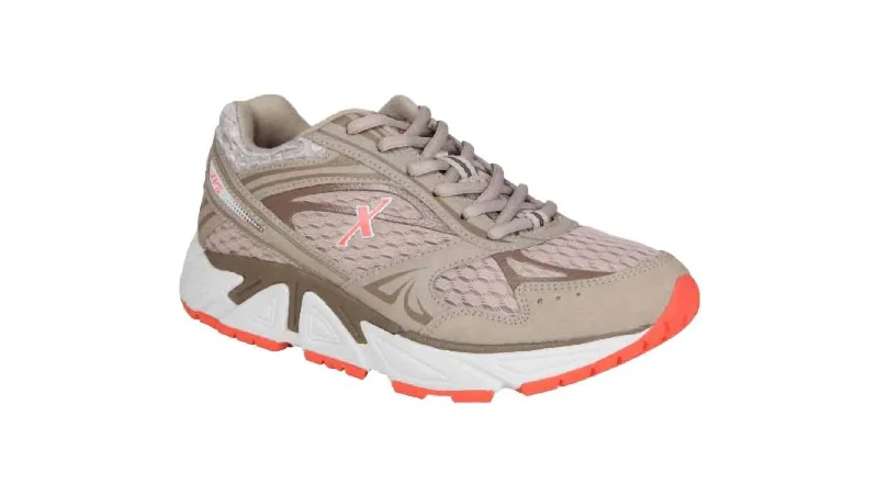 Retro - Style Women's Sneakers in Pastel Colors for a Nostalgic and Fashionable VibeLadies Genesis Extra Wide Sneakers In Grey/salmon Retro - Style Women's Sneakers in Pastel Colors for a Nostalgic and Fashionable VibeLadies Genesis Extra Wide Sneakers In Grey/salmon