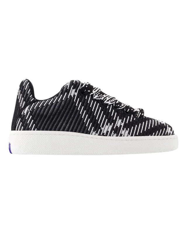 Slip - On Women's Canvas Sneakers in Navy for Easy and Effortless WearLF Box Knit Sneakers - Burberry - Synthetic - Black Slip - On Women's Canvas Sneakers in Navy for Easy and Effortless WearLF Box Knit Sneakers - Burberry - Synthetic - Black
