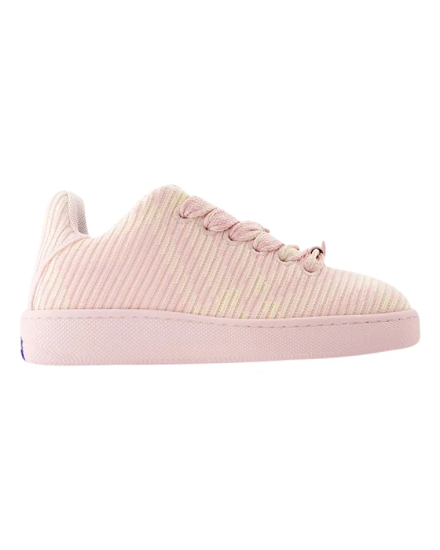 Smart - Tech Women's Sneakers with Fitness Tracking Features for Active Lifestyle EnthusiastsLF Box Knit Sneakers - Burberry - Synthetic - Pink Smart - Tech Women's Sneakers with Fitness Tracking Features for Active Lifestyle EnthusiastsLF Box Knit Sneakers - Burberry - Synthetic - Pink