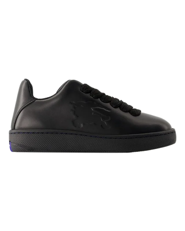 Chunky - Sole Women's Platform Sneakers in White for a Trendy Street Style LookLF Box Sneakers - Burberry - Leather - Black Chunky - Sole Women's Platform Sneakers in White for a Trendy Street Style LookLF Box Sneakers - Burberry - Leather - Black
