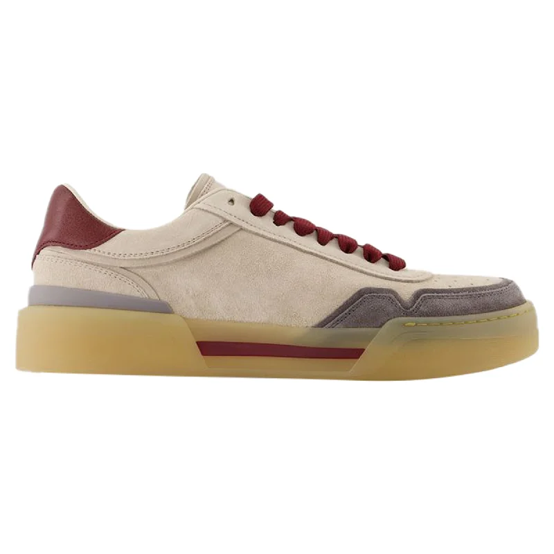 Vegan - Friendly Women's Sneakers Made from Recycled Materials for an Eco - Conscious ChoiceLow Top Sneakers - Dolce&Gabbana - Leather - Beige