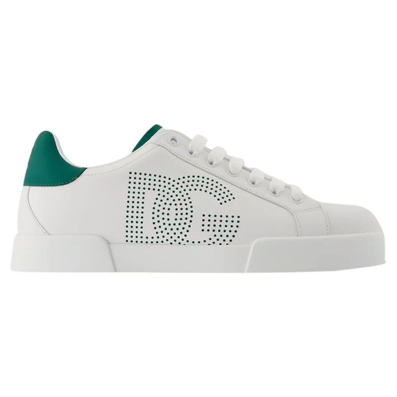 Women's Sneakers with Removable Insoles for Easy Cleaning and CustomizationLow Top Sneakers - Dolce&Gabbana - Leather - White Women's Sneakers with Removable Insoles for Easy Cleaning and CustomizationLow Top Sneakers - Dolce&Gabbana - Leather - White