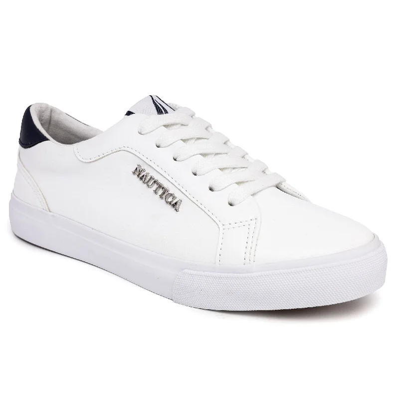 Breathable Mesh Women's Running Sneakers with Reflective Trim for Nighttime JoggingNautica Logo Lace-Up Sneaker Breathable Mesh Women's Running Sneakers with Reflective Trim for Nighttime JoggingNautica Logo Lace-Up Sneaker