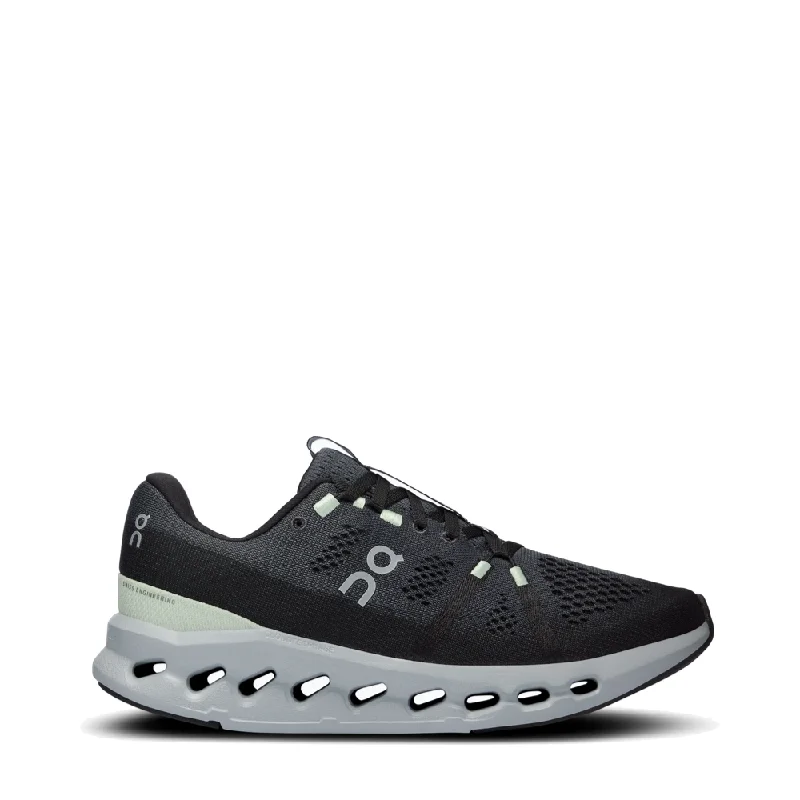 Women's Sneakers with Adjustable Straps for a Customized Fit During High - Impact ExercisesOn Women's Cloudsurfer Running Sneaker in Iron/Glacier Women's Sneakers with Adjustable Straps for a Customized Fit During High - Impact ExercisesOn Women's Cloudsurfer Running Sneaker in Iron/Glacier