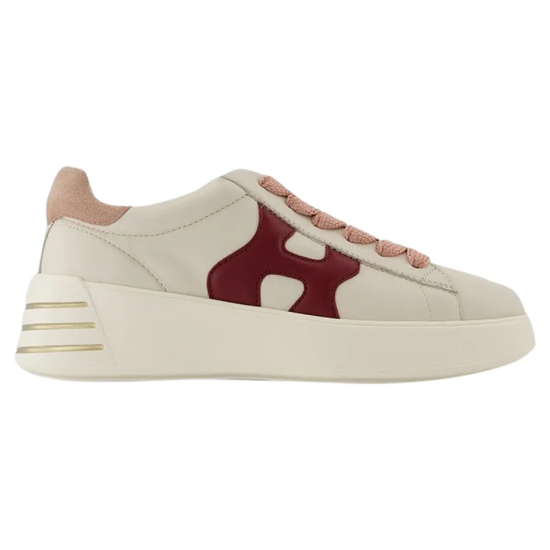 Chunky - Sole Women's Platform Sneakers in White for a Trendy Street Style LookRebel H564 Sneakers - Hogan - Leather - Beige Chunky - Sole Women's Platform Sneakers in White for a Trendy Street Style LookRebel H564 Sneakers - Hogan - Leather - Beige
