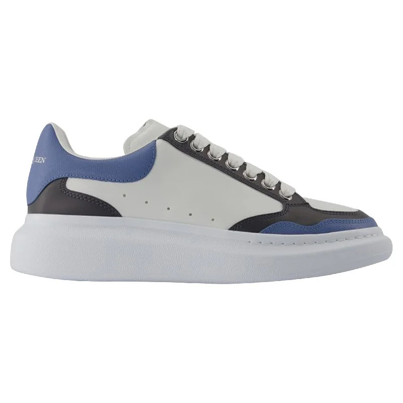 Women's Sneakers with Adjustable Straps for a Customized Fit During High - Impact ExercisesRetro Oversized Sneakers - Alexander McQueen - Leather - Blue Women's Sneakers with Adjustable Straps for a Customized Fit During High - Impact ExercisesRetro Oversized Sneakers - Alexander McQueen - Leather - Blue