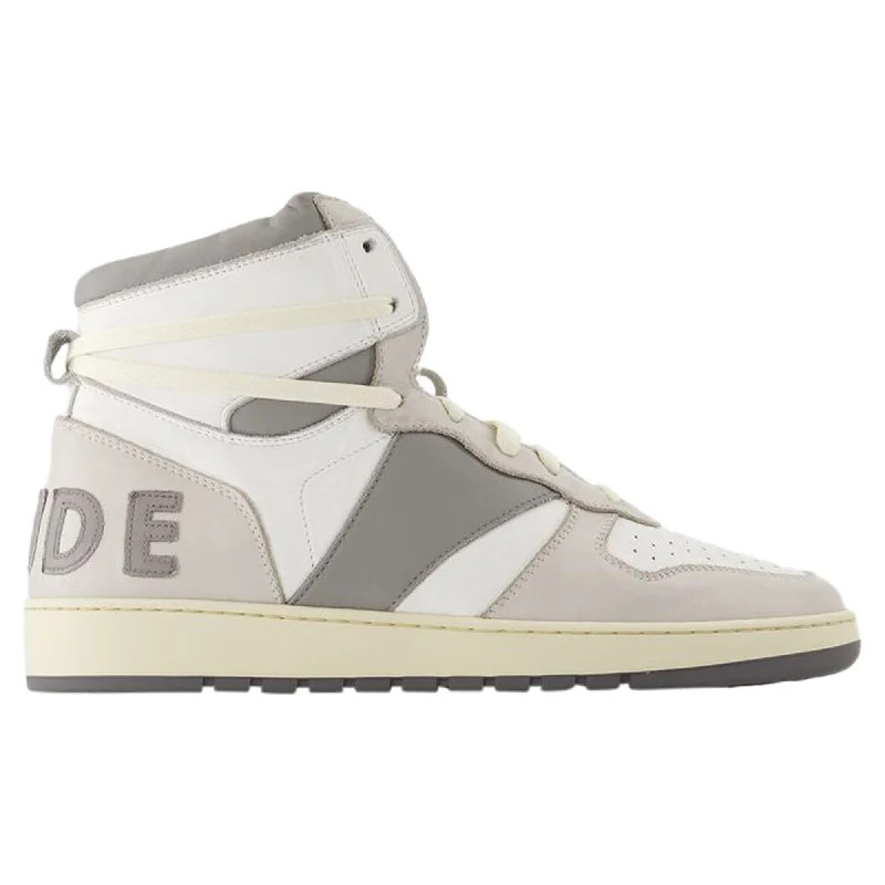 Low - Top Women's Tennis Sneakers in Bright Neon for a Pop of Color on the CourtRhecess Hi Sneakers - Rhude - Leather - White/Grey Low - Top Women's Tennis Sneakers in Bright Neon for a Pop of Color on the CourtRhecess Hi Sneakers - Rhude - Leather - White/Grey