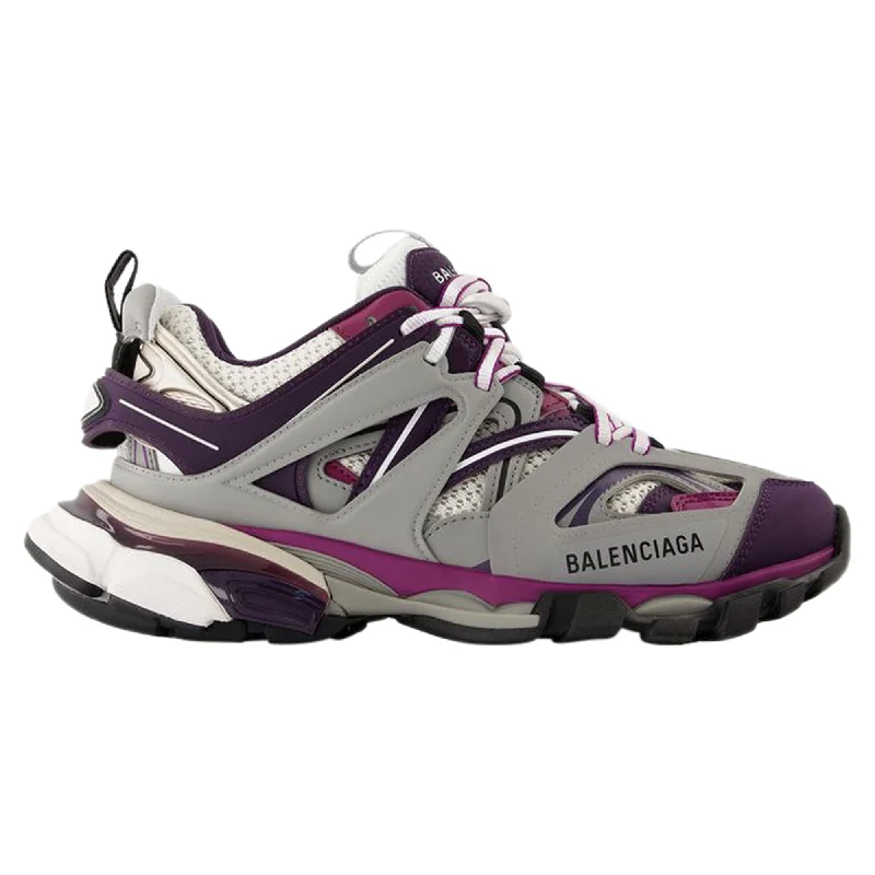Vegan - Friendly Women's Sneakers Made from Recycled Materials for an Eco - Conscious ChoiceTrack Sneakers - Balenciaga - Synthetic - Grey/Purple Vegan - Friendly Women's Sneakers Made from Recycled Materials for an Eco - Conscious ChoiceTrack Sneakers - Balenciaga - Synthetic - Grey/Purple