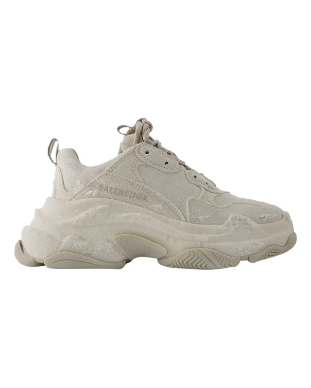 High - Top Women's Leather Sneakers in Black for a Stylish and Durable OptionTriple S Sneakers - Balenciaga - Synthetic - Beige High - Top Women's Leather Sneakers in Black for a Stylish and Durable OptionTriple S Sneakers - Balenciaga - Synthetic - Beige