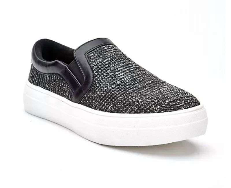 Water - Resistant Women's Hiking Sneakers with Traction Outsoles for Outdoor AdventuresWomen's Bailey Slip On Sneaker In Black Water - Resistant Women's Hiking Sneakers with Traction Outsoles for Outdoor AdventuresWomen's Bailey Slip On Sneaker In Black