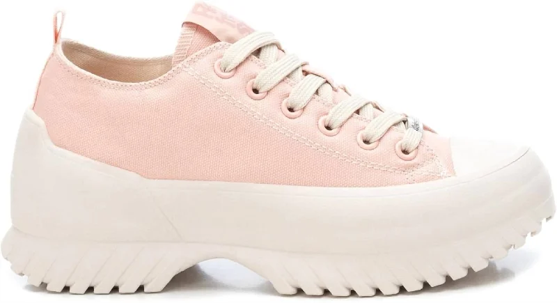 Lightweight Knit Women's Sneakers with Arch Support for All - Day ComfortWomen's Canvas Platform Sneakers In Light/pastel Pink Lightweight Knit Women's Sneakers with Arch Support for All - Day ComfortWomen's Canvas Platform Sneakers In Light/pastel Pink