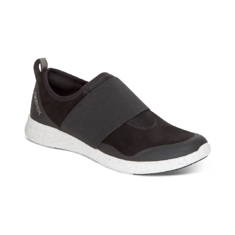 Slip - On Women's Canvas Sneakers in Navy for Easy and Effortless WearWomen's Demi Arch Support Sneaker In Black Slip - On Women's Canvas Sneakers in Navy for Easy and Effortless WearWomen's Demi Arch Support Sneaker In Black