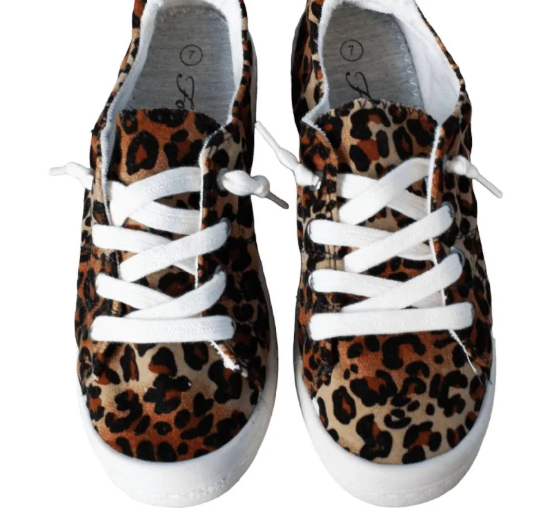 Women's Sneakers with Memory Foam Insoles for Exceptional Cushioning and ComfortWomen's Kickin' It Sneaker In Leopard Women's Sneakers with Memory Foam Insoles for Exceptional Cushioning and ComfortWomen's Kickin' It Sneaker In Leopard