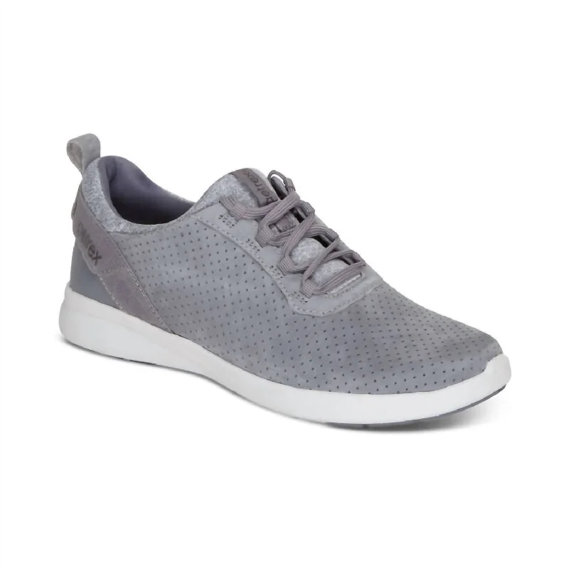 Women's Sneakers with Hidden Wedges for a Subtle Height Boost and Added StyleWomen's Kora Arch Support Sneakers In Grey Women's Sneakers with Hidden Wedges for a Subtle Height Boost and Added StyleWomen's Kora Arch Support Sneakers In Grey