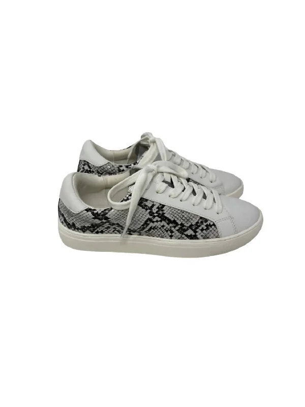 Wide - Width Women's Sneakers for Comfortable Fit for Those with Wider FeetWomen's Tara Sneakers In Black/white Snake Wide - Width Women's Sneakers for Comfortable Fit for Those with Wider FeetWomen's Tara Sneakers In Black/white Snake